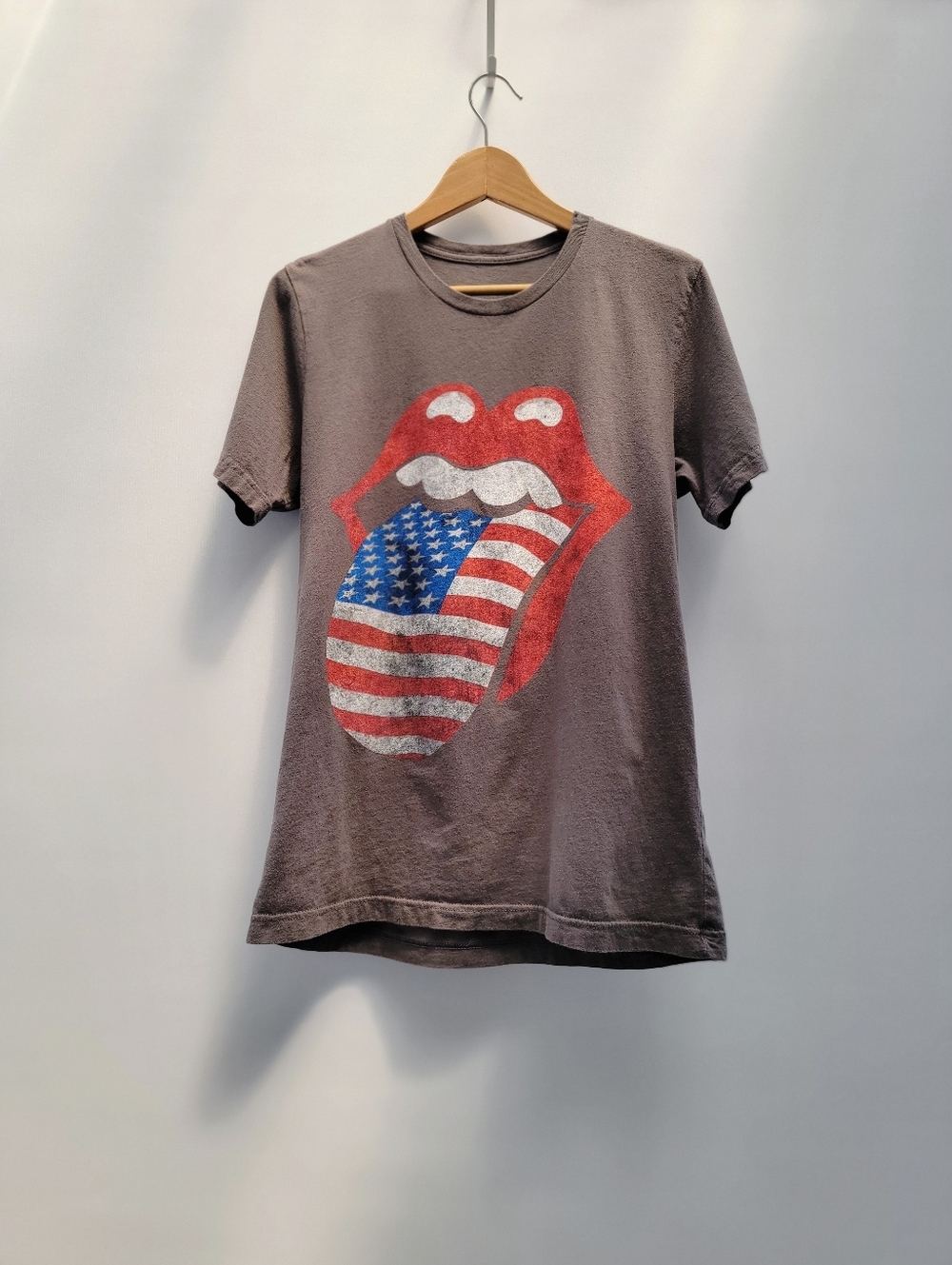 Rolling Stones 2021 No Filter Tour T-Shirt Medium Unisex Gray Flag Festival Boho